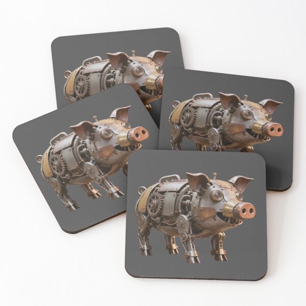 Item preview, Scrap Hog – Scrappunk Pig designed and sold by SynthRaccoon.