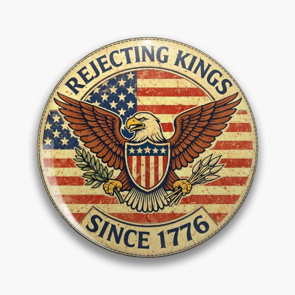 Item preview, Vintage No Kings In America Since 1776 , Democracy, We The People  designed and sold by gear-posters.