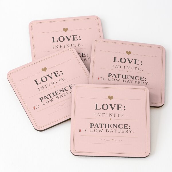 Artikelvorschau, Love Infinite Patience Low Battery — Funny Mom Gift entworfen und verkauft von BestVarieties.