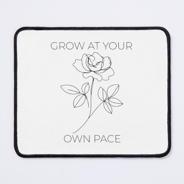 Item preview, Minimalist Wild Rose Line Art – Grow At Your Own Pace – Aesthetic Flower designed and sold by Phetuvov.