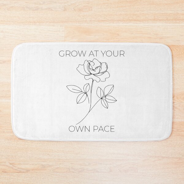 Item preview, Minimalist Wild Rose Line Art – Grow At Your Own Pace – Aesthetic Flower designed and sold by Phetuvov.