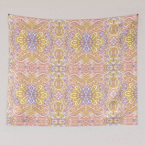 Item preview, Bohemian Symmetrical Abstract Moon Mandala Pattern designed and sold by Seamlessly Buffalo.