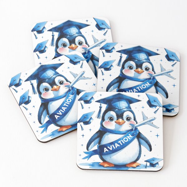 Item preview, Cute Penguin Aviation Pilot Graduate Art designed and sold by AQUILAKREO.
