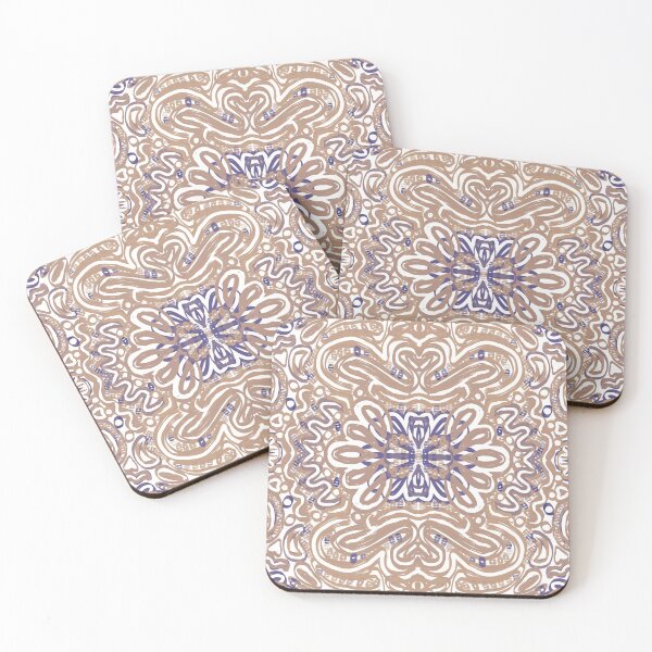 Item preview, Bohemian Symmetrical Abstract Moon Mandala Pattern designed and sold by Seamlessly Buffalo.