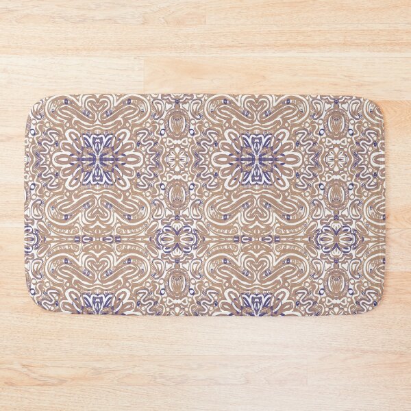 Item preview, Bohemian Symmetrical Abstract Moon Mandala Pattern designed and sold by Seamlessly Buffalo.