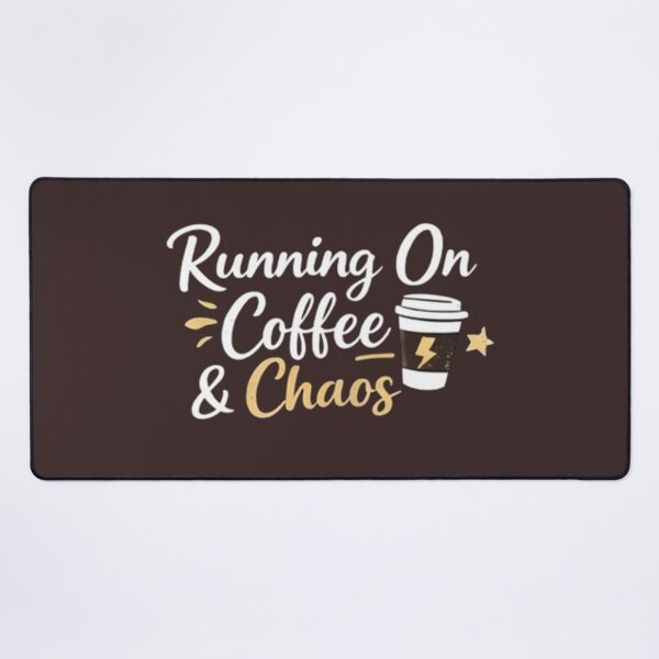 Item preview, Running On Coffee And Chaos Funny Busy Mom Life Shirt designed and sold by ShoopingAn.