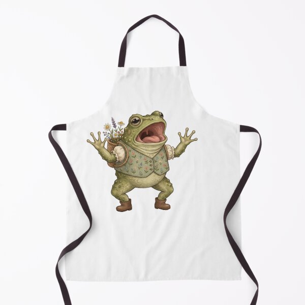Item preview, Whimsical Singing Frog with Floral - Screaming froggy designed and sold by SOUFIANE1991.