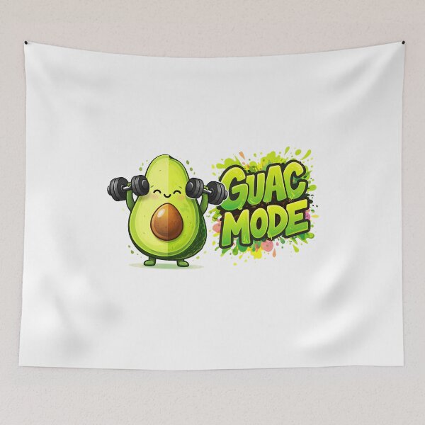 Item preview, Guac Mode Funny Avocado Gym Pump. designed and sold by Mr Lee.