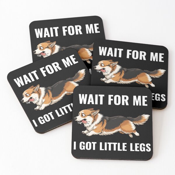 Item preview, Funny Running Corgi Wait For Me I Got Little Legs - Short Legged Dog designed and sold by AdriqnArt.
