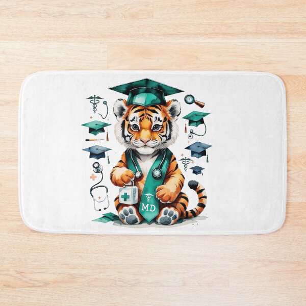 Item preview, Watercolor Tiger Medical School Doctor Graduate designed and sold by AQUILAKREO.