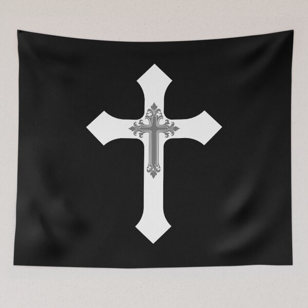 Item preview, Gothic Layered Cross - Ornate Symbolic Streetwear Design designed and sold by EarthArtDesigns.