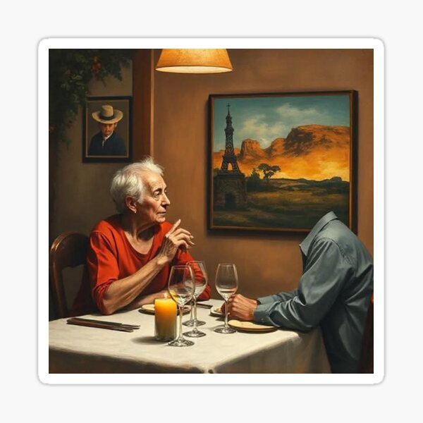 Surreal scene Sticker