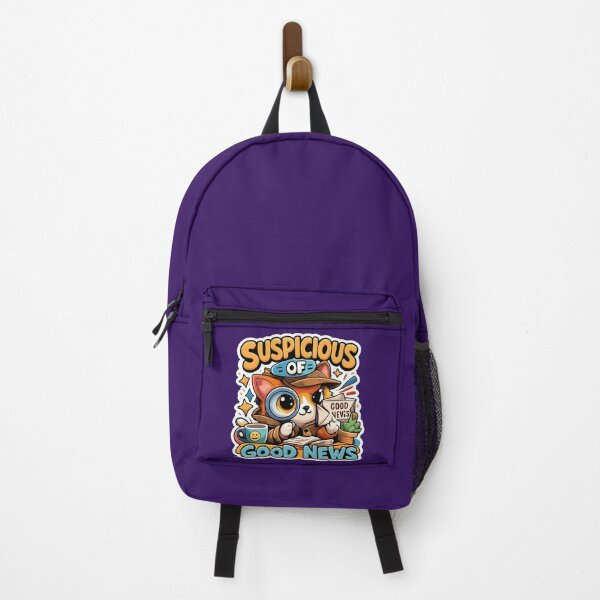 Item preview, Suspicious Of Good News Suspicious Of Good News Funny Cat Sarcastic MemeFunny Cat Sarcastic Meme designed and sold by OptimismPending.