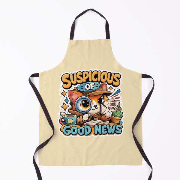 Item preview, Suspicious Of Good News Suspicious Of Good News Funny Cat Sarcastic MemeFunny Cat Sarcastic Meme designed and sold by OptimismPending.