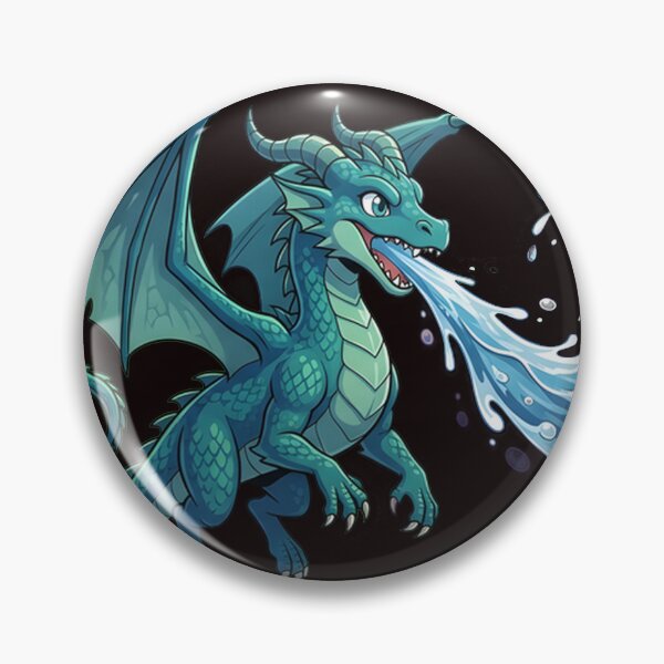 Item preview, Cute Water Dragon - Majestic Aqua Creature Cartoon designed and sold by WalterAdd.