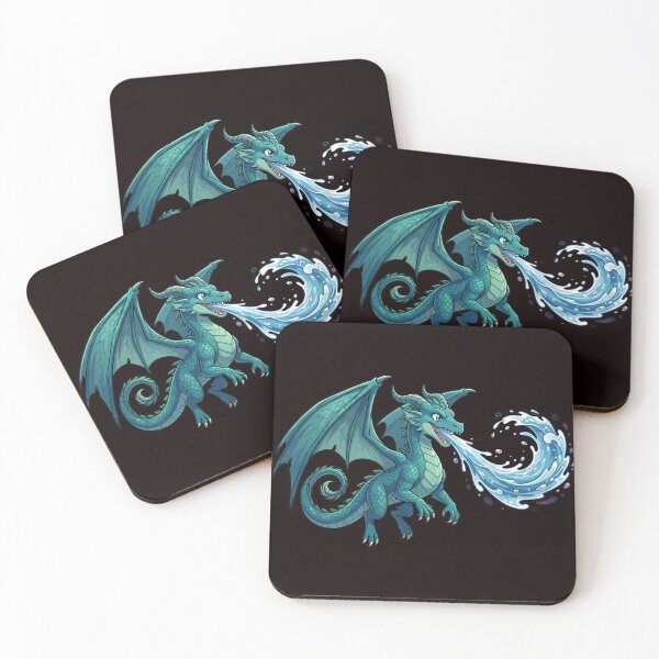 Item preview, Cute Water Dragon - Majestic Aqua Creature Cartoon designed and sold by WalterAdd.