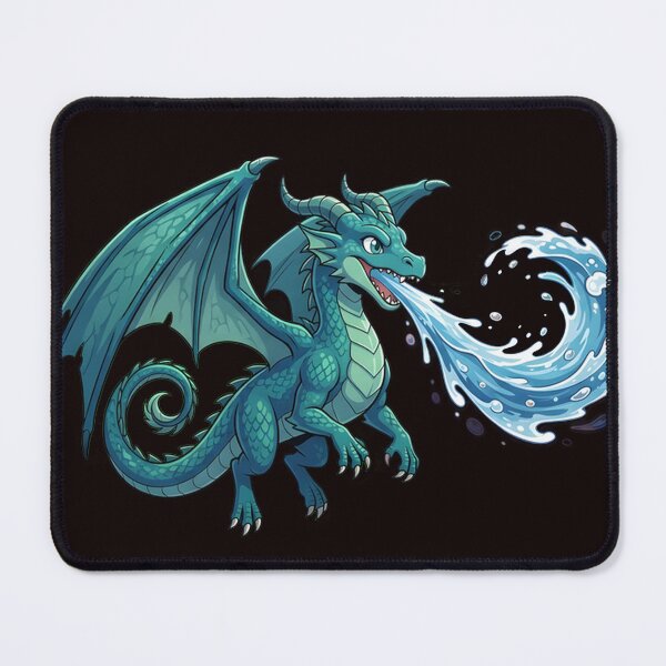 Item preview, Cute Water Dragon - Majestic Aqua Creature Cartoon designed and sold by WalterAdd.