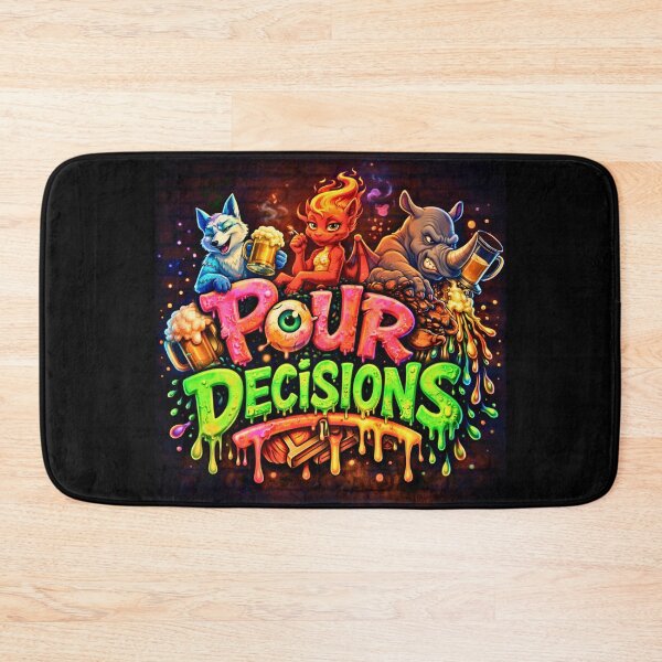 Item preview, Pour Decisions Character Logo — Neon Drip Official Art designed and sold by A Sinister Sly.