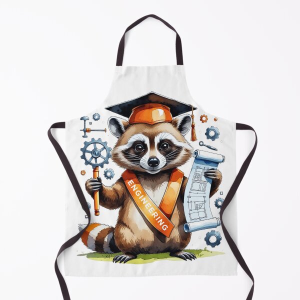 Item preview, Cute Raccoon Engineering Major Graduate designed and sold by AQUILAKREO.