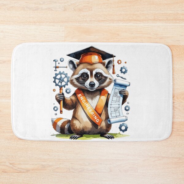 Item preview, Cute Raccoon Engineering Major Graduate designed and sold by AQUILAKREO.