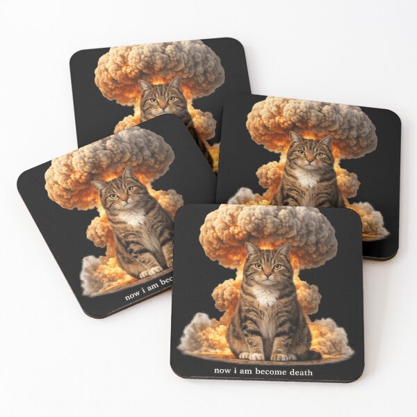 Item preview, Cattenheimer – Now I Am Become Death - Atomic Cat Meme designed and sold by MaxLevelMerch.