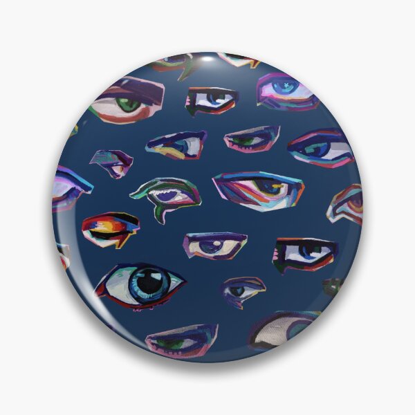 Item preview, Eyes pattern (blue) - traditional/digital mix designed and sold by Viggorbiggor.