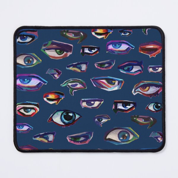 Item preview, Eyes pattern (blue) - traditional/digital mix designed and sold by Viggorbiggor.