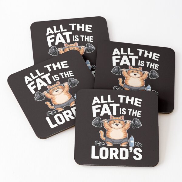 Item preview, All The Fat Is The Lord's – Funny Christian Workout Gym Lover Design designed and sold by Redgiant87x.