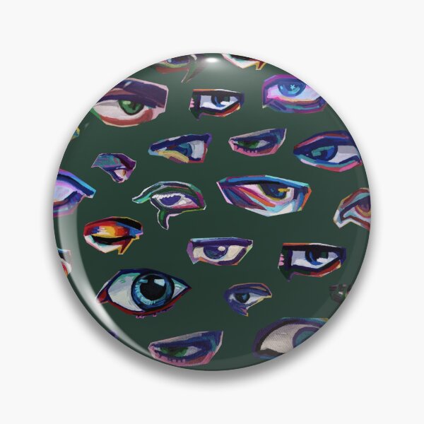 Item preview, Copy of Eyes pattern (green) - traditional/digital mix designed and sold by Viggorbiggor.