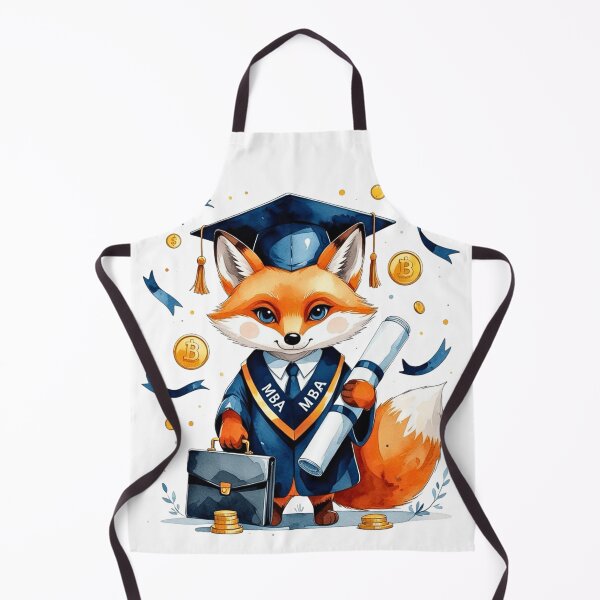 Item preview, Watercolor Fox MBA Business School Graduate designed and sold by AQUILAKREO.