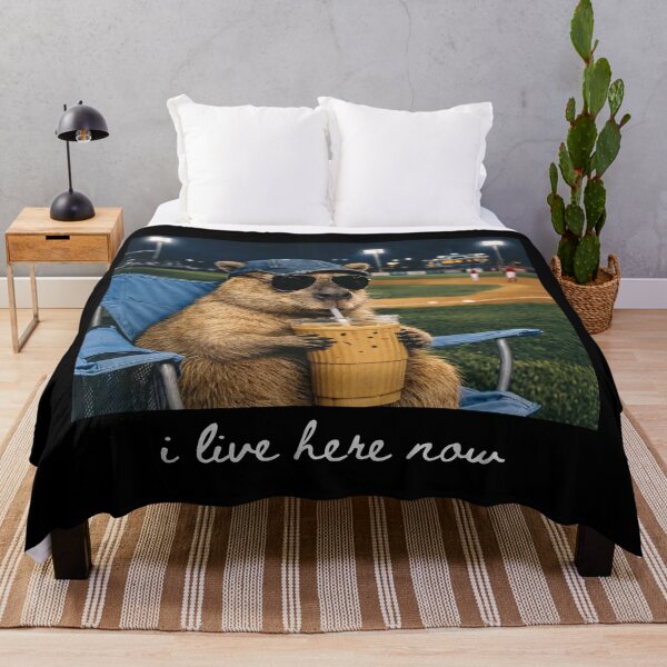 Item preview, Capybara I live Here Now, Capybara Drinking Iced Coffee designed and sold by will freed18.