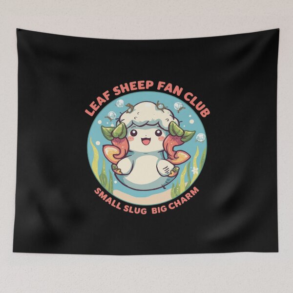 Item preview, Leaf Sheep Fan Club – Ocean Cutest Slug designed and sold by KapiPrint.