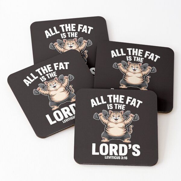 Item preview, All The Fat Is The Lord's – Workout Humor Funny Christian Design designed and sold by Redgiant87x.