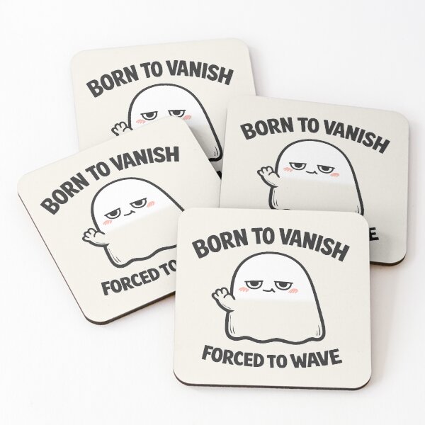 Item preview, Born to Vanish Forced to Wave Ghost designed and sold by POD DYNASTY.