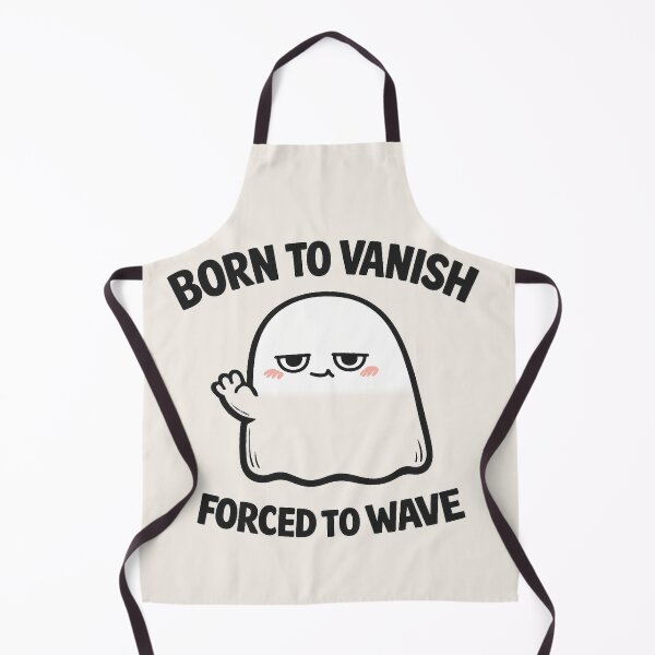 Item preview, Born to Vanish Forced to Wave Ghost designed and sold by POD DYNASTY.
