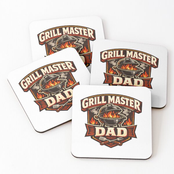Item preview, Grill Master Dad Badge - Vintage BBQ Gift for Him designed and sold by MKreative Studio.