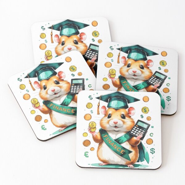Item preview, Watercolor Hamster Finance Accounting Graduate designed and sold by AQUILAKREO.