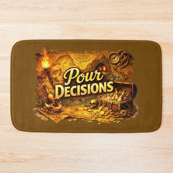 Item preview, Pour Decisions Treasure Logo — Pirate Bar Official Art designed and sold by A Sinister Sly.