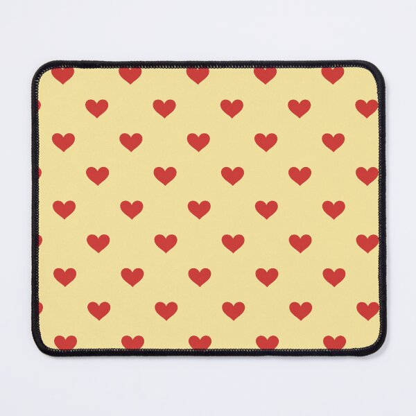 Item preview, Red Mini Love Hearts on Yellow  designed and sold by PurplleArtz .