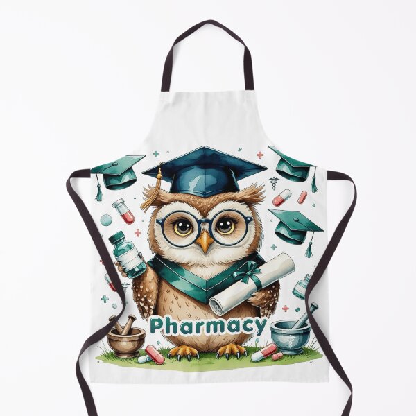Item preview, Wise Owl Pharmacy School Graduate Art designed and sold by AQUILAKREO.