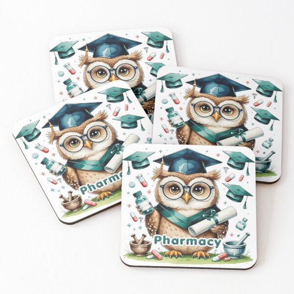 Item preview, Wise Owl Pharmacy School Graduate Art designed and sold by AQUILAKREO.