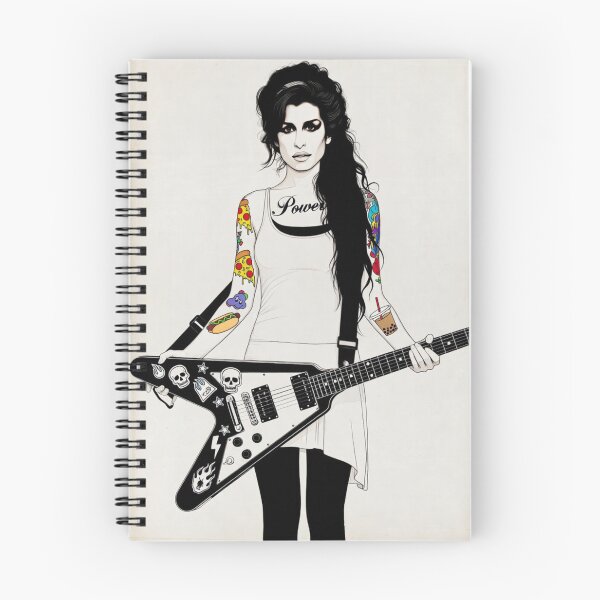 Item preview, “BACK‑TO‑BLACKOUT RIFF QUEEN — TATTOOED CHAOS IN FULL POWER MODE” designed and sold by Print Fiction.