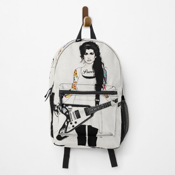 Item preview, “BACK‑TO‑BLACKOUT RIFF QUEEN — TATTOOED CHAOS IN FULL POWER MODE” designed and sold by Print Fiction.