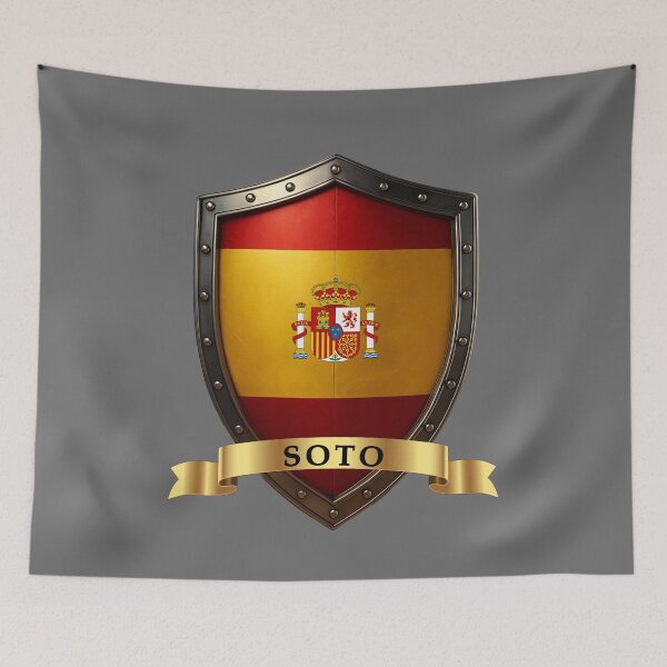 Item preview, Soto Spain National Pride Shield designed and sold by Highlandkings.