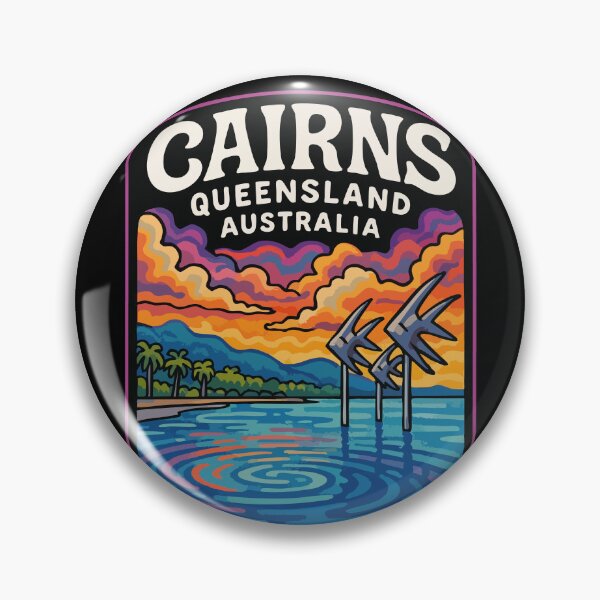 Artikelvorschau, Cairns, Queensland, Australien: Farbenfrohes und abenteuerliches Reisen entworfen und verkauft von TomFrontierArt.