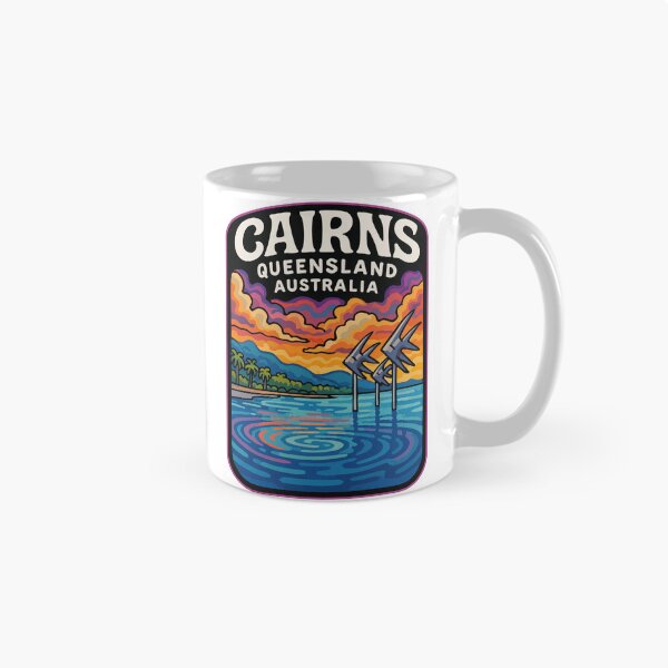 Item preview, Cairns Queensland Australia Colorful Trippy Travel designed and sold by TomFrontierArt.
