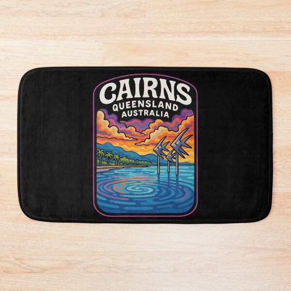 Item preview, Cairns Queensland Australia Colorful Trippy Travel designed and sold by TomFrontierArt.