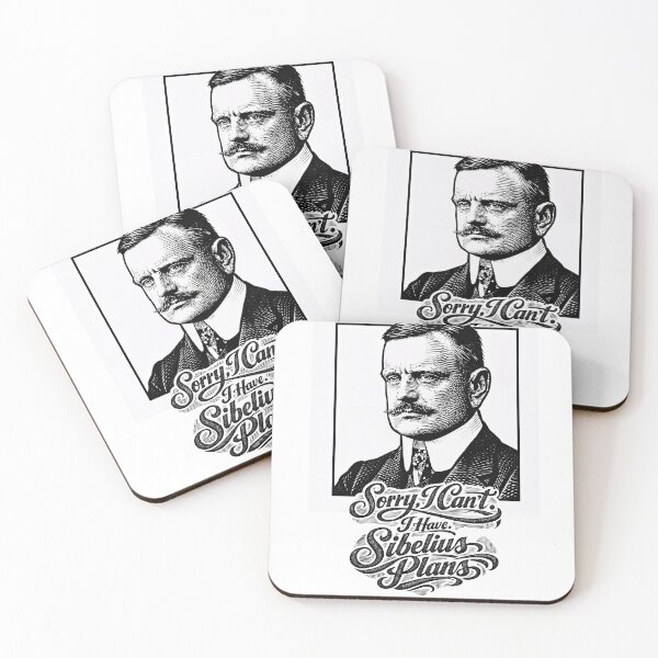 Item preview, Sibelius Vibes – Cultured Humor Portrait designed and sold by ForeverPrintsOK.
