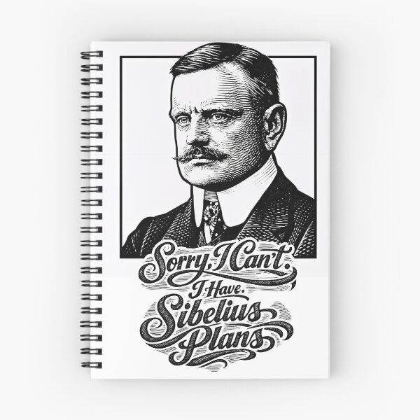 Item preview, Sibelius Vibes – Cultured Humor Portrait designed and sold by ForeverPrintsOK.