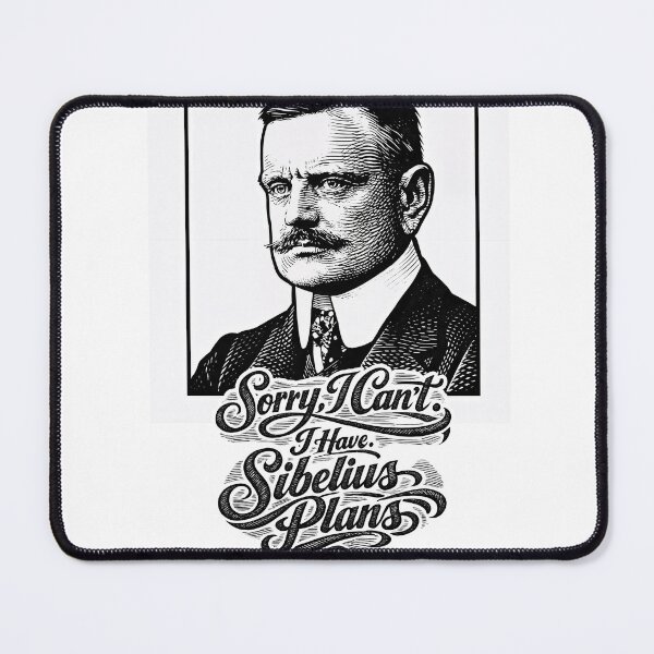 Item preview, Sibelius Vibes – Cultured Humor Portrait designed and sold by ForeverPrintsOK.